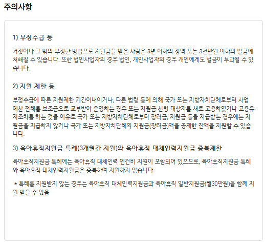 육아휴직 중 소득 발생 시 주의사항 및 지원금 부정수급 방지 안내